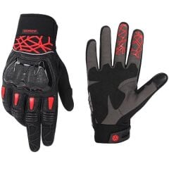 SCOYCO MC103 DERİ VE MİCRO FİBER KORUMALI ELDİVEN RED (XL)