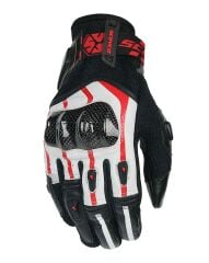 SCOYCO MC109 KARBON FİBER KORUMALI ELDİVEN WHİTE RED (XL)