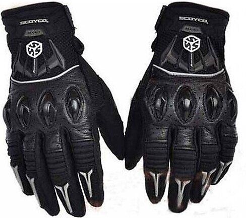 SCOYCO MX40 FULL KORUMALI ELDİVEN REFLEKTÖRLÜ BLACK (L)
