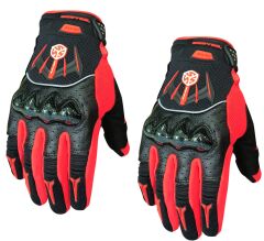 SCOYCO MX40 FULL KORUMALI ELDİVEN REFLEKTÖRLÜ RED (L)