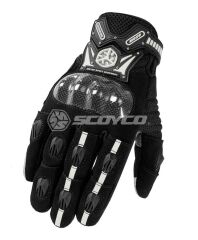 SCOYCO MC20 FULL KARBON KORUMALI ELDİVEN REFLEKTÖRLÜ BLACK (M)