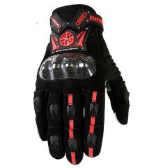 SCOYCO MC20 FULL KARBON KORUMALI ELDİVEN REFLEKTÖRLÜ RED (L)