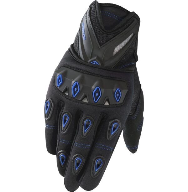 SCOYCO MC10 FULL KORUMALI ELDİVEN BLACK-BLUE (2XL)