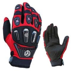 SCOYCO MX14 FULL KARBON KORUMALI ELDİVEN RED (S)