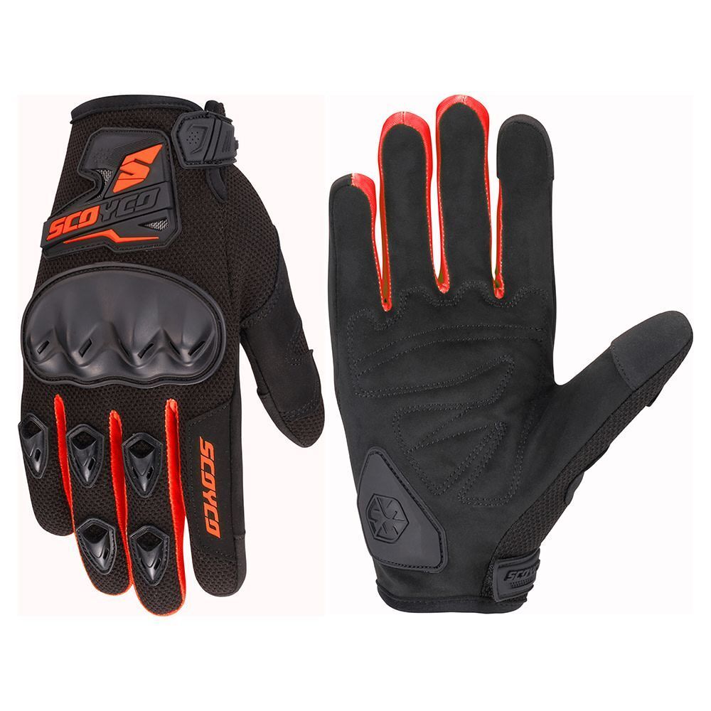 SCOYCO MC148 FULL KORUMALI ELDİVEN NEON RED (2XL)