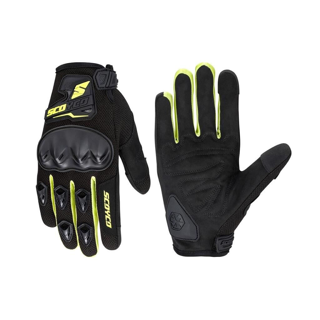 SCOYCO MC148 FULL KORUMALI ELDİVEN NEON YELLOW (M)