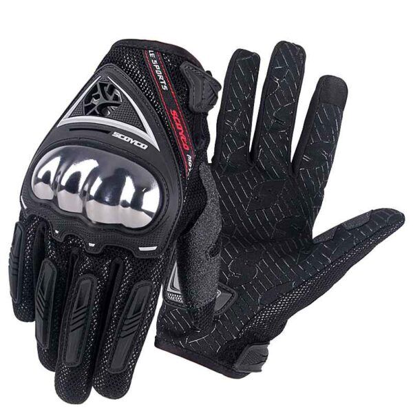 SCOYCO MC44 FULL KARBON KORUMALI ELDİVEN BLACK (XL)