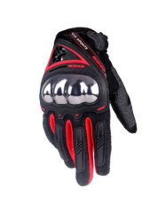 SCOYCO MC44 FULL KARBON KORUMALI ELDİVEN NEON RED (XL)