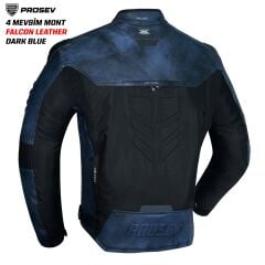PROSEV FALCON LEATHER 4 MEVSİM MONT (DARK BLUE)