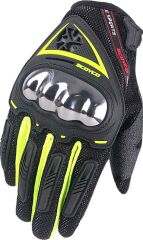 SCOYCO MC44 FULL KARBON KORUMALI ELDİVEN NEON YELLOW (S)