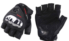 SCOYCO MC44D NİKEL FULL KORUMALI YARIM ELDİVEN BLACK (L)