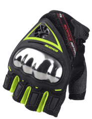 SCOYCO MC44D NİKEL FULL KORUMALI YARIM ELDİVEN NEON GREEN (L)