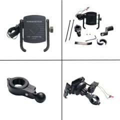 KNMASTER TT-650WU TİTREŞİM ENGELLEYİCİ USB'Lİ ÜNİVERSAL TELEFON TUTUCU