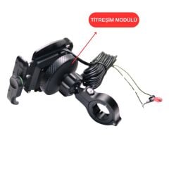 KNMASTER TT-650WU TİTREŞİM ENGELLEYİCİ USB'Lİ ÜNİVERSAL TELEFON TUTUCU