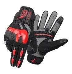 SCOYCO MC117W FULL KORUMALI BAYAN ELDİVEN BLACK-RED (M)