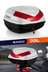 WOGEN WG39 ARKA ÇANTA 39 L BASİC (BEYAZ) + KARBON DİZLİK HEDİYELİ