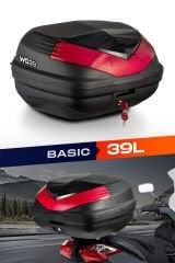 WOGEN WG39 ARKA ÇANTA 39 L BASİC (SİYAH) + KARBON DİZLİK HEDİYELİ
