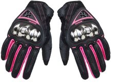 SCOYCO MC44W FULL KARBON KORUMALI BAYAN ELDİVENİ BLACK-PURPLE (M)