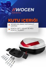 WOGEN WG50 ARKA ÇANTA 50 L BASİC (BEYAZ) + BACAK ÇANTASI HEDİYE
