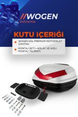 WOGEN WG50 ARKA ÇANTA 50 L SIRT DAYAMALI PREMİUM (BEYAZ) + BACAK ÇANTASI HEDİYE