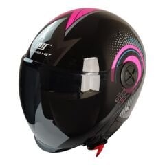 MTS FX-101 YARIM KASK PİNK WOMEN (M)