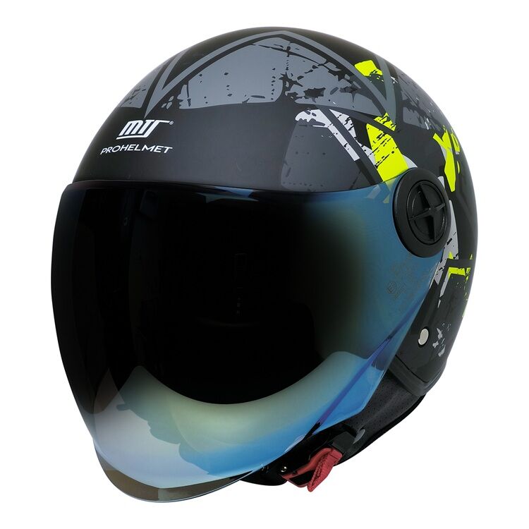 MTS FX-101 YARIM KASK NEON CAMO (XL)