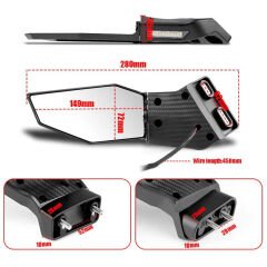 MTS MP36 LEDLİ KARBON KANAT AYNA TAKIM