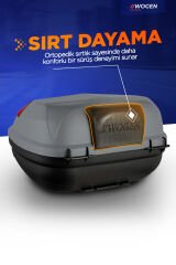 WOGEN WG50 ARKA ÇANTA 50 L SIRT DAYAMALI PREMİUM (NARDO GRİ) + BACAK ÇANTASI HEDİYE