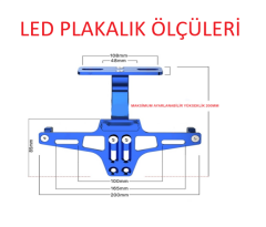 MTS KPA LEDLİ ALÜMİNYUM PLAKA TUTUCU ÜNİVERSAL MODEL YEŞİL