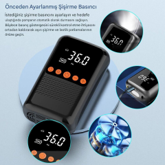 MTS CZK-5621 ŞARJLI LASTİK ŞİŞİRME CİHAZI (HAVA POMPASI)