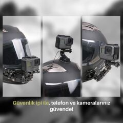MTS XT91 KASK TELEFON VE AKSİYON KAMERASI TUTUCU (FULL FACE)