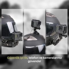 MTS XT91 KASK TELEFON VE AKSİYON KAMERASI TUTUCU (FULL FACE)