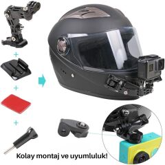 MTS XT91 KASK TELEFON VE AKSİYON KAMERASI TUTUCU (FULL FACE)