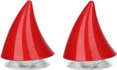JİEKAİ KB KASK BOYNUZU BÜYÜK MODEL KIRMIZI