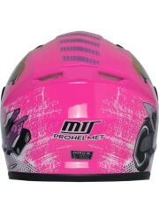MTS M201 ÇOCUK KASKI FULL FACE PEMBE (L)