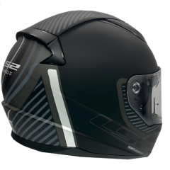 LS2 RAPİD 2 FULL FACE KASK EXTRA MAT SİYAH-GRİ (S)