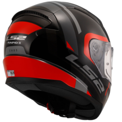 LS2 RAPİD 2 FULL FACE KASK CHOS SİYAH-KIRMIZI (S)