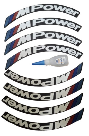 M.POWER LASTİK YAZISI SERİ 8 ADET