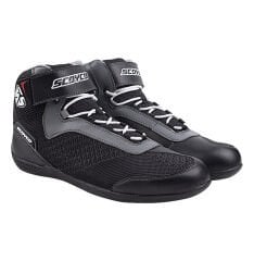 SCOYCO MT031 TOURİNG YAZLIK KISA KORUMALI BOT BLACK-GREY (44)