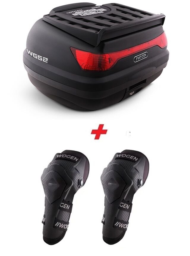 WOGEN WG52 PREMİUM ARKA ÇANTA 52 LİTRE (SİYAH) + KARBON DİZLİK HEDİYE