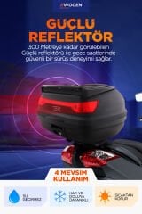 WOGEN WG52 PREMİUM ARKA ÇANTA 52 LİTRE (SİYAH) + KARBON DİZLİK HEDİYE