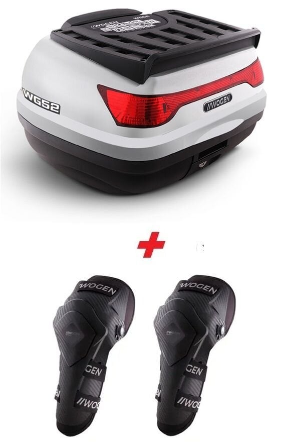 WOGEN WG52 PREMİUM ARKA ÇANTA 52 LİTRE (BEYAZ) + KARBON DİZLİK HEDİYE