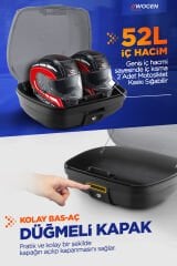 WOGEN WG52 PREMİUM ARKA ÇANTA 52 LİTRE (NARDO GRİ) + KARBON DİZLİK HEDİYE