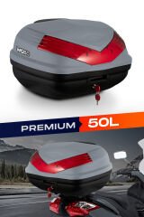 WOGEN WG50 PREMİUM ARKA ÇANTA 50 LİTRE (NARDO GRİ) + KARBON DİZLİK HEDİYE