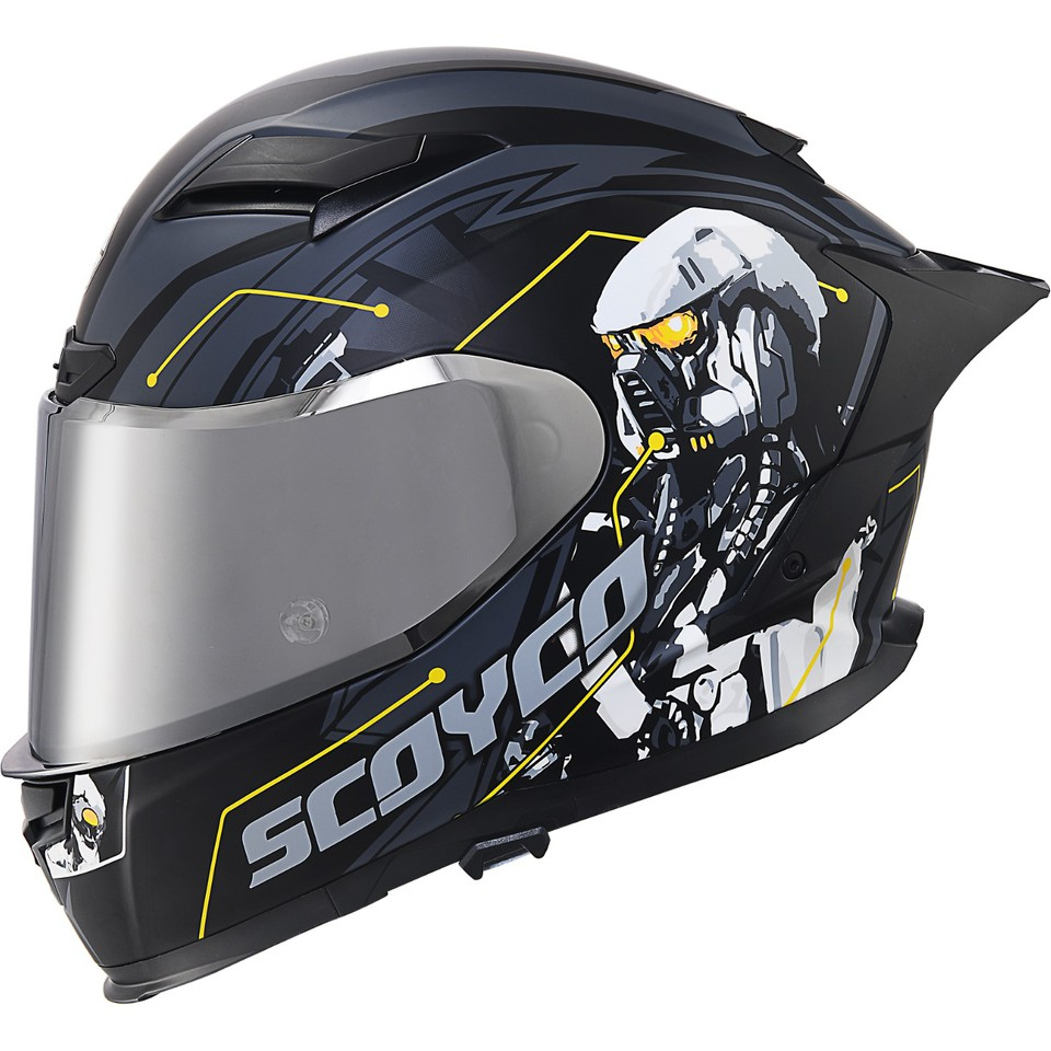 SCOYCO FF-871 FULL FACE KASK GÜNEŞ VİZÖRLÜ CYBER (2XL)