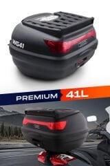 WOGEN WG41 PREMİUM ARKA ÇANTA 41 LİTRE (SİYAH) + KARBON DİZLİK HEDİYE