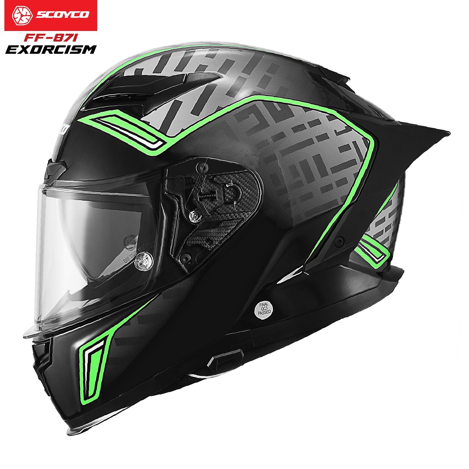SCOYCO FF-871 FULL FACE KASK GÜNEŞ VİZÖRLÜ EXORCISM (L)