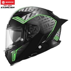 SCOYCO FF-871 FULL FACE KASK GÜNEŞ VİZÖRLÜ EXORCISM (L)