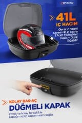 WOGEN WG41 PREMİUM ARKA ÇANTA 41 LİTRE (NARDO GRİ) + KARBON DİZLİK HEDİYE