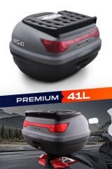 WOGEN WG41 PREMİUM ARKA ÇANTA 41 LİTRE (NARDO GRİ) + KARBON DİZLİK HEDİYE